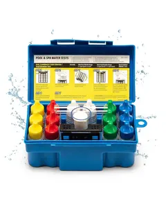 Taylor K-1005 DPD, 9-in-1 Pool Test Kit for Test Kit Chlorine, Bromine, pH, Acid