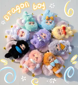 Baby three Dragon Cub  Fortune Jingles-Soft toy series  plush Toy Doll  Blind Box Collection，Bunny Plush Dolls，Soft Furry Collectibles，Backpack or clothing decoration，Stuffed Animal,summervibes