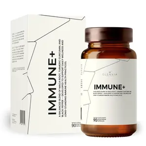 Clenvia Immune Support Supplement – Advanced Herbal Blend with Turmeric, Maca Root & Black Pepper – Daily Wellness Formula – 90 Vegan Capsules – Made in USA