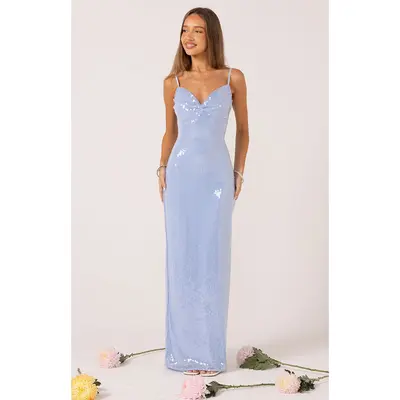 Helsi Margot Strapless Floral Sequin Maxi Dress - TikTok Shop