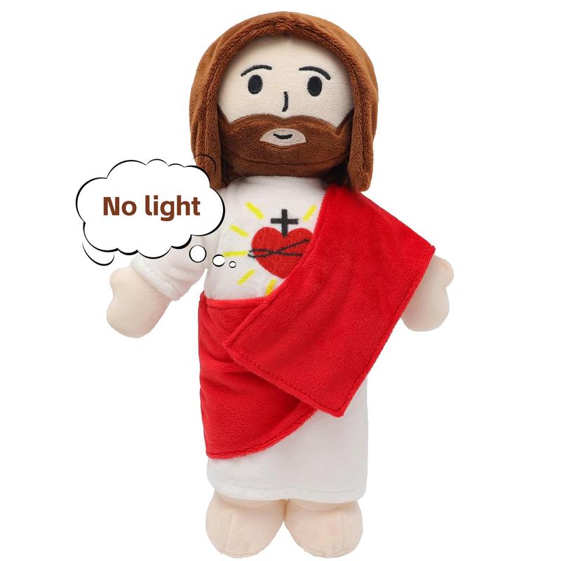 Yelakey (No light, No breathing) Sacred Heart of Jesus Plush Toys Stuffed toys plushies for kids children,  Lovely Easter Gift, Christian Baptism Gift, Thanksgiving Christmas Gift Durable Soft Fluffy