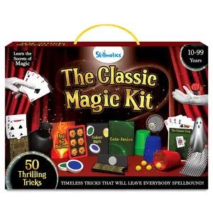 Skillmatics Magic Kit for Kids – Perform 50 Classic Magic Tricks & Illusions with Real Magician Props, Step-by-Step Guide & Secret Techniques, Fun Gift for Boys & Girls Ages 8 to 99