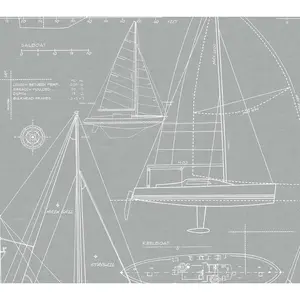 NextWall Yacht Club Peel and Stick Wallpaper Roll