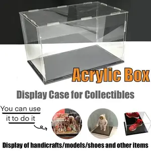 Detachable Acrylic Display Case, High Transparency Storage Box, Collectible Box, Model Figure Showcase Cabinet, Craft Organizer, Easy Installation, Desktop Storage Box
