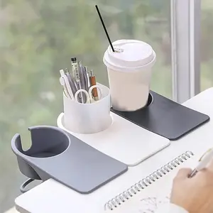 Multi-purpose Large Plastic Desk Cup Holder Tableside Storage Rack Bottle Desk