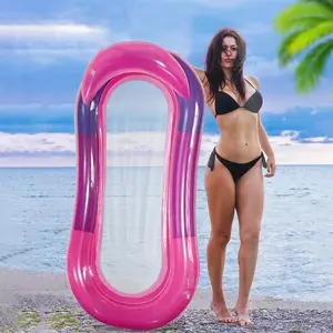 New inflatable large recliner, floating water lounger, beach floating bed, portable for outdoor use