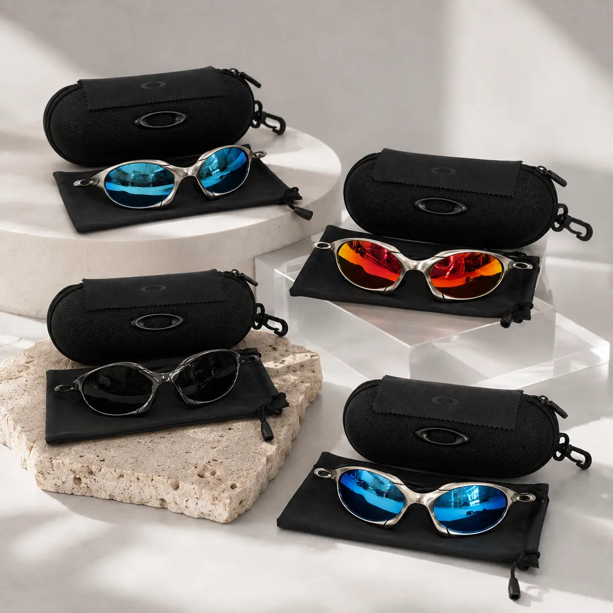 Retro X-Metal Style Sunglasses – Mirrored Wraparound Sport Shades, Y2K Outdoor Eyewear for Men & Women