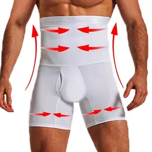 Men Slimming Body Shaper Waist Trainer High Waist Shaper Control Panties Compression Underwear Abdomen Belly Shaper Shorts