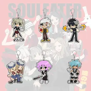 Soul Eater Acrylic Keychain Chibi Anime Pendant - Unique Keychains for Personal Style, Cute Keychains for Bags and Keys, Durable, Lightweight and Perfect for Personal Style, Collecting and Gifting