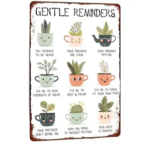 Vintage Western Cowboy Metal Tin Sign Wall Art, 8x12 Inch Rustic Iron Decor, Waterproof Dustproof Home Garage Bar Gift