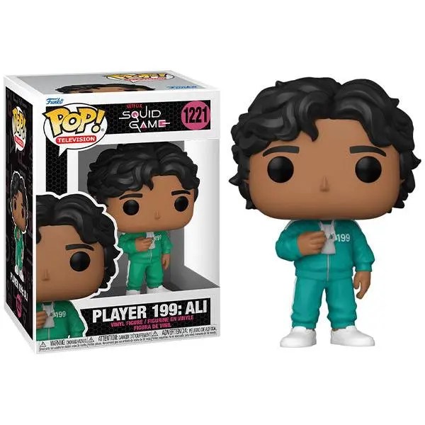 Funko Pop! Collectible Figures Player 199 - Ali Squid Game 1221 Vinyl Figure with PopShield Protector