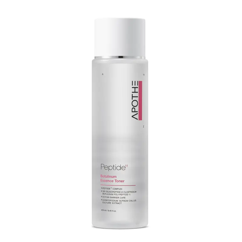 APOTHE Peptide¹¹ Botulinum Essence Toner 250ml / 8.45 fl. oz. | 5-Layer Hydration + 11 Peptides | Firming & Barrier-Boosting Toner for Radiant, Elastic Skin