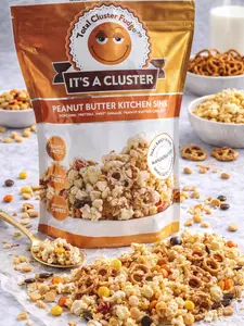 8 Pack Total Cluster Fudge It's a Cluster Peanut Butter, 7 oz Bags