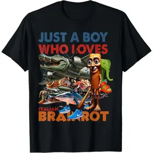[ Graphic Tee]"All Brainrot Italian Meme T-Shirt for Men, Women & Kids – Funny Graphic Tee for Boys & Girls, Viral TikTok Meme Shirt, Cotton Short Sleeve Top, Vintage Streetwear, Summer Vacation Outfit, Unisex Casual Fashion, Perfect Birthday Gift"