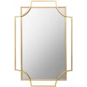 Golasecca Brass Frame Gold Mirror