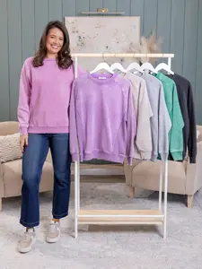 Zenana Acid Washed Fleece Sweatshirt w/ Side Rib | S-3X