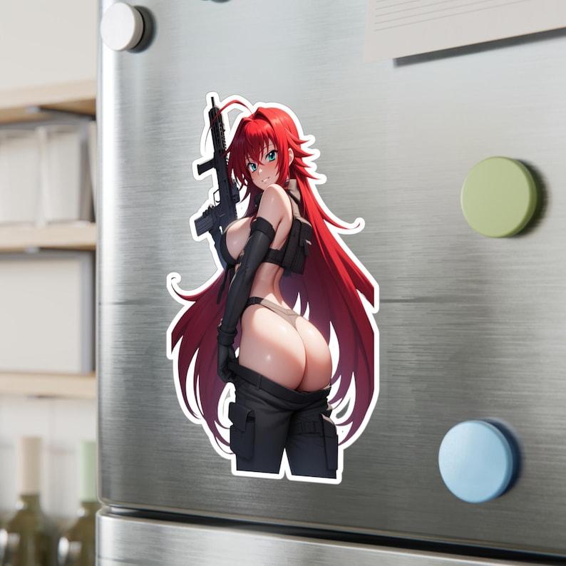 Rias Gremory Vinyl Decal: High School Anime, Tactical Army Girl