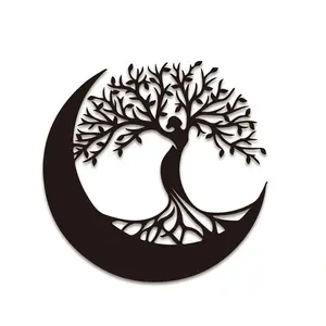 Tree Of Life Metal Wall Art, Reusable Home & Office Decor Hanging Ornament, Home Decor Accessory, Ideal Housewarming Or Birthday Gift, Festive Decorations, Poster