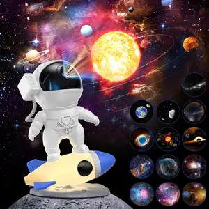 Galaxy Projector, HD 12-in-1 Planetarium Projector Astronaut Galaxy Light Projector for Bedroom, Galaxy Star Night Light Projector for Kids, Adults, Game Room/Party