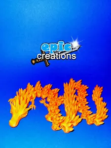 3D printed 'crystal' dragons