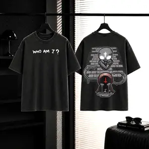 Who am I? The binding of Isaac Vintage Washed Oversize Unisex Tee, Indie Game Shirt, unisex heavyweight cotton t-shirt washed vintage t-shirt Casual Menswear