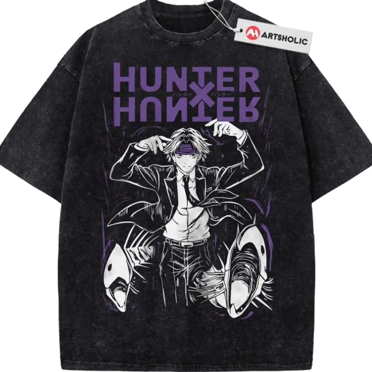 Chrollo Lucilfer Shirt, Hunter x Hunter Shirt, HxH Shirt, Anime Shirt, Vintage T-Shirt , Graphic Tee, Unisex Fashion, Full Color, Full Size, For Men, For Women