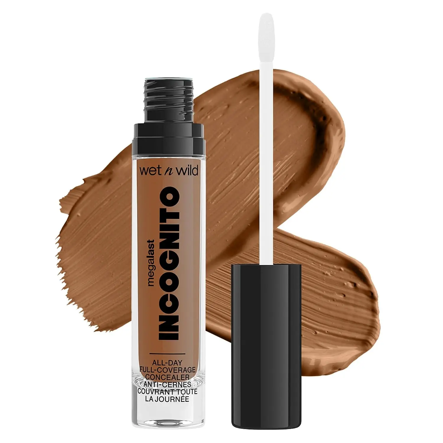 wet n wild Mega Last Incognito All-Day Full Coverage Liquid Matte Concealer Deep,1114054