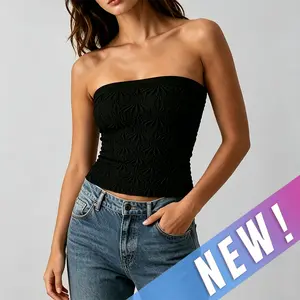 Womens Tube Top Summer Strapless Crop Tops Basic Tank Casual Sleeveless Shirt