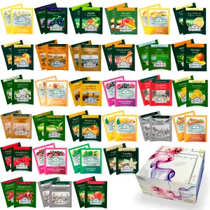 Tea Sampler Assortment Box (60 Count) 30 Flavors Variety AHMAD Assortment Tea Bags Gift for Mom Dad Women Men Friends giftable box - assorted tea bags gifts for tea lovers -  Mother day Beverage