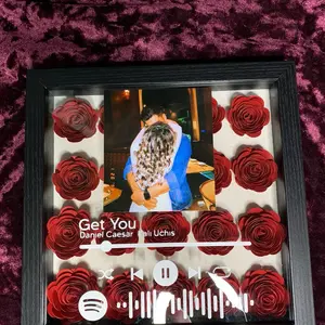 Spotify Shadow Box Picture Frame Valentines Day Gift Anniversary Gift