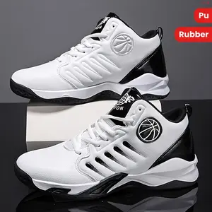 LISM [Breathable Basketball Sneakers] Breathable High-Top Basketball Sneakers - Men's Fashionable Sports & Casual Running Shoes, Non-Slip Rubber Sole, Abrasion Resistant for All-Season Outdoor Activities