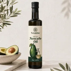 Levantine Avocado Oil - Premium Cooking Oil 16.9 Fl. Oz. | Healthy Cooking Oil for Frying, Sautéing, Baking, Salad Dressing, Marinades, High Heat Cooking, Mediterranean Recipes, Kitchen Essential