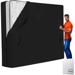 Mattress Bags for Moving and Storage, Zippered Mattress Storage Bag with 8  Carrying Handles,  Mattress Protector Cover Moving Supplies ()