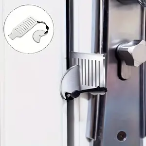 3-Piece Portable Travel Door Lock Set, Enhanced Hotel Apartment Security Device, Personal Safety Door Wedge, Compact Design for Safe Trips
