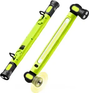 Mechanic Work Light, 3000LM Magnetic Work Lights, 5200mAh Rechargeable LED Work Light Bar, Portable Cordless Underhood Work Lights with Hooks for Inspection Workshop Emergency