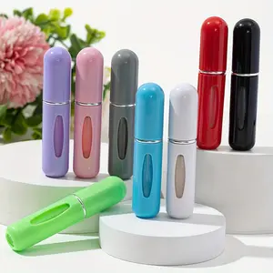 Single-Unit 5ML Perfume Bottle, Plastic Shell, Multiple Colors Available, Travel Perfume Container, Ideal for On-The-Go Use, Small Bottle, Plastic Containers