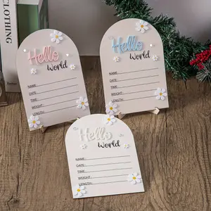 3D Colorful Wooden Sign for Teenagers, Perfect Party Photo Prop, Name & Gender Reveal Gift, Christmas Halloween Desktop Decoration