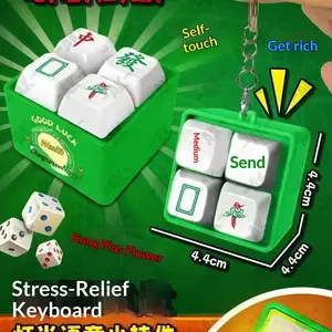 Relaxing Toy Collection, Finger Pressure Toys, Novelty Stress Relief Toys, Mechanical Keyboard Keycaps and Keychains for Anxiety Relief