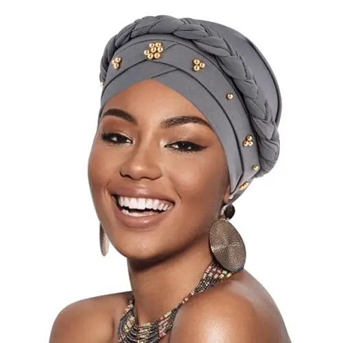 1 Pack Twisted Braid A: Gold Bead Grey