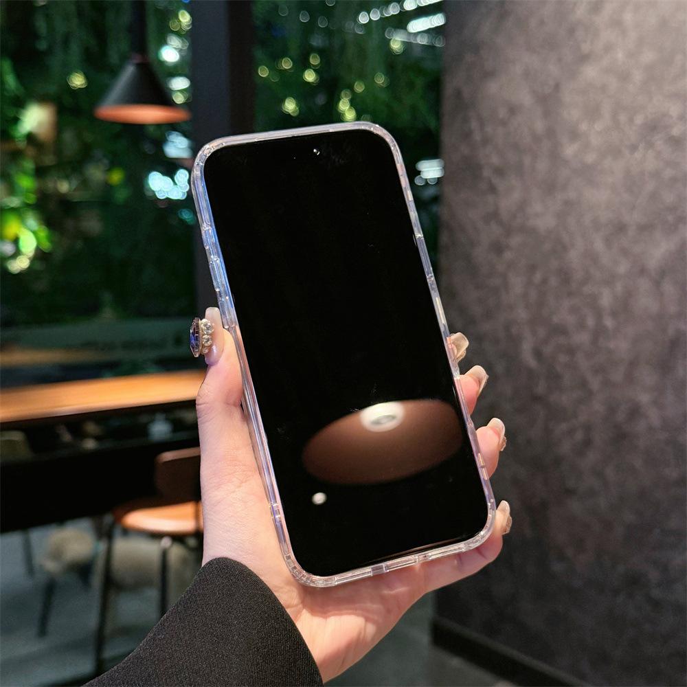 Suitable for Apple 17 phone case, new model electroplated iridescent print 17pro protective case with IMD technology