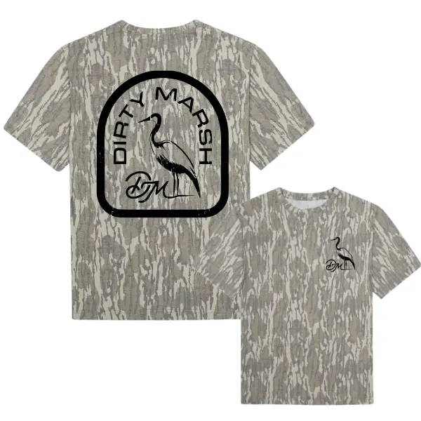 Dirty Marsh Backshore Bottomland Washed Out Mossy Oak Camo, Camo 3D T Shirt, Hunting Camo 3D, Gift For Him or Her, Hunting Shirt, 3D T Shirt Mossy Oak Fashion