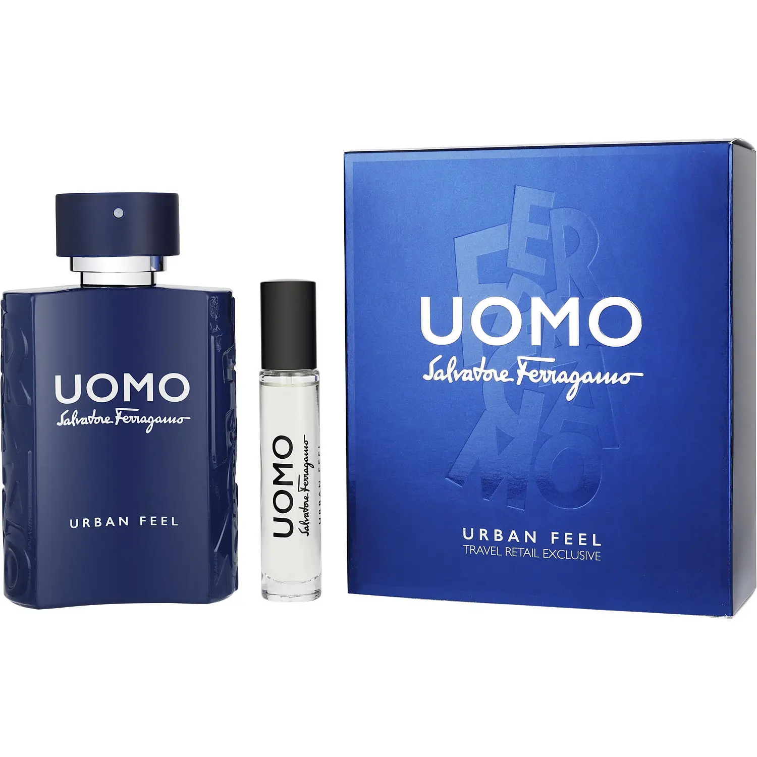 Salvatore Ferragamo Uomo Urban Feel Set-Edt Spray 3.4 Oz & Edt Spray 0.34 Oz Mini For Men