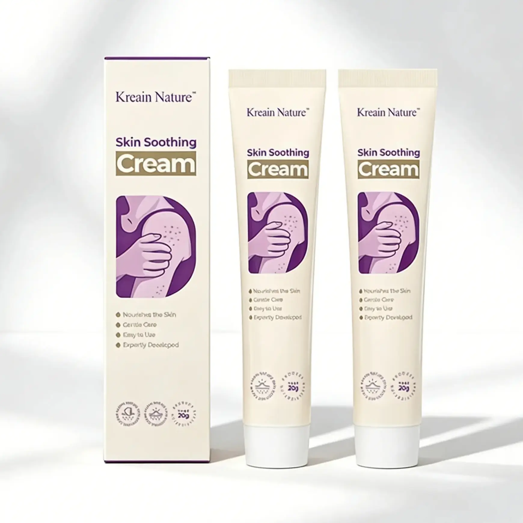 Kreain Nature Skin Soothing Gel | Infused with Pure Premium Plant Extracts (Indian Safflower Root & Tea Tree Leaf) for Gentle Daily Calming & Targeted Deep Soothing Repair