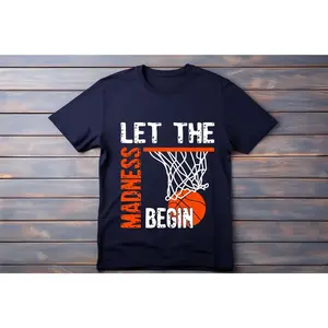 Basketball Game Day Shirt, Let the Madness Begin, Sports Fan Tee