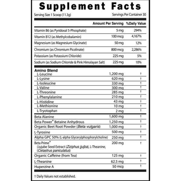 Energy Endurance Electrolyte Powder for Hydration with BCAAs for Muscle Strength Support 11.96oz