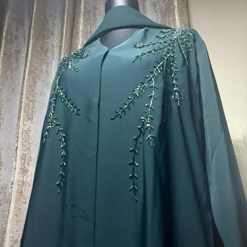 Navy & dark Green Luxury Embroidered Abayas