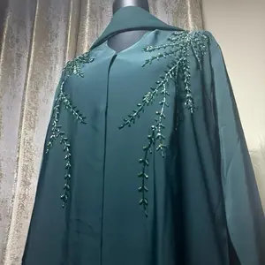 Navy & dark Green Luxury Embroidered Abayas