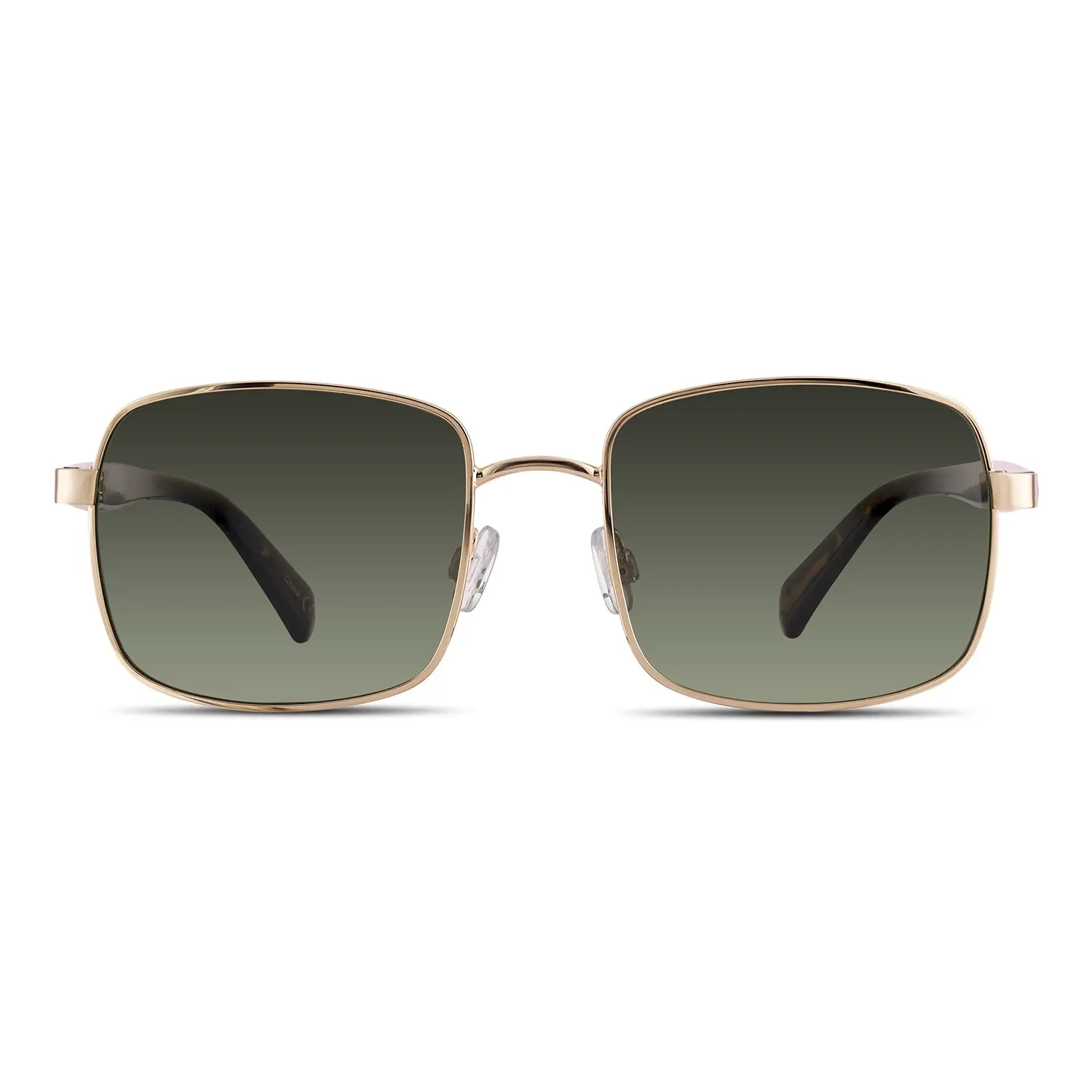 Velvet Eyewear Ruby-Polarized V760GD15POL Gold  Frame G15 Polarized Lenses 58mm x 17mm x 140mm Trendy Sunglasses with 100% UV Protection