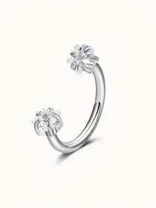 1-2pc Five-Pointed Sta Horseshoe Nose Ring | Stainless Steel Internal Thread, 8mm, Boho Style, 18K Golden Plated, Suitable for Nose, Cartilage, Tragus, Helix Piercings, Lip Hoops, Ideal for Daily Wear and Christmas Gifts