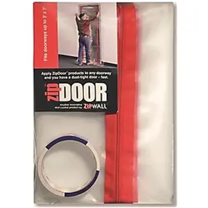 Zipwall 835819 ZDS 3 x 7 ft. Door Dust Containment kit